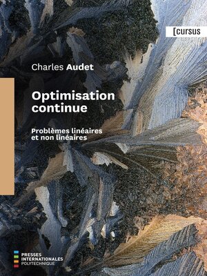 cover image of Optimisation continue